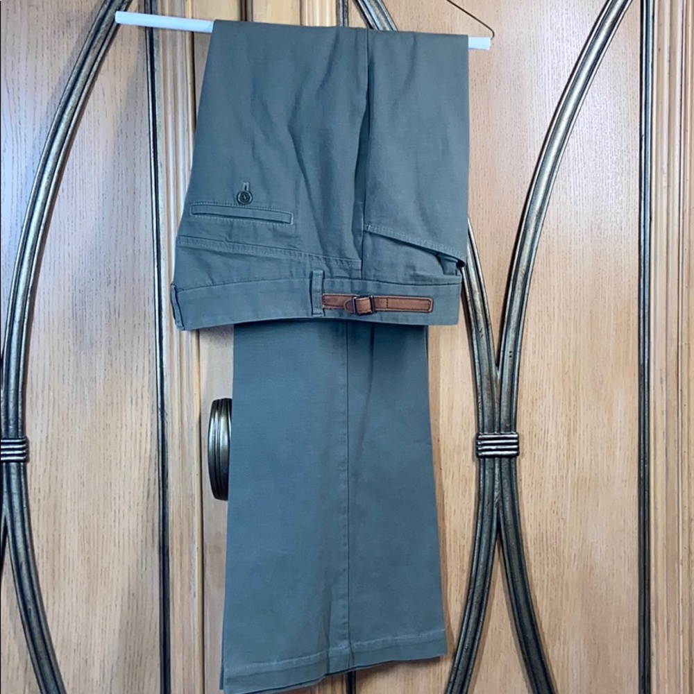 Olive Green cotton dress pants